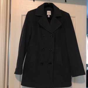 charcoal pea coat